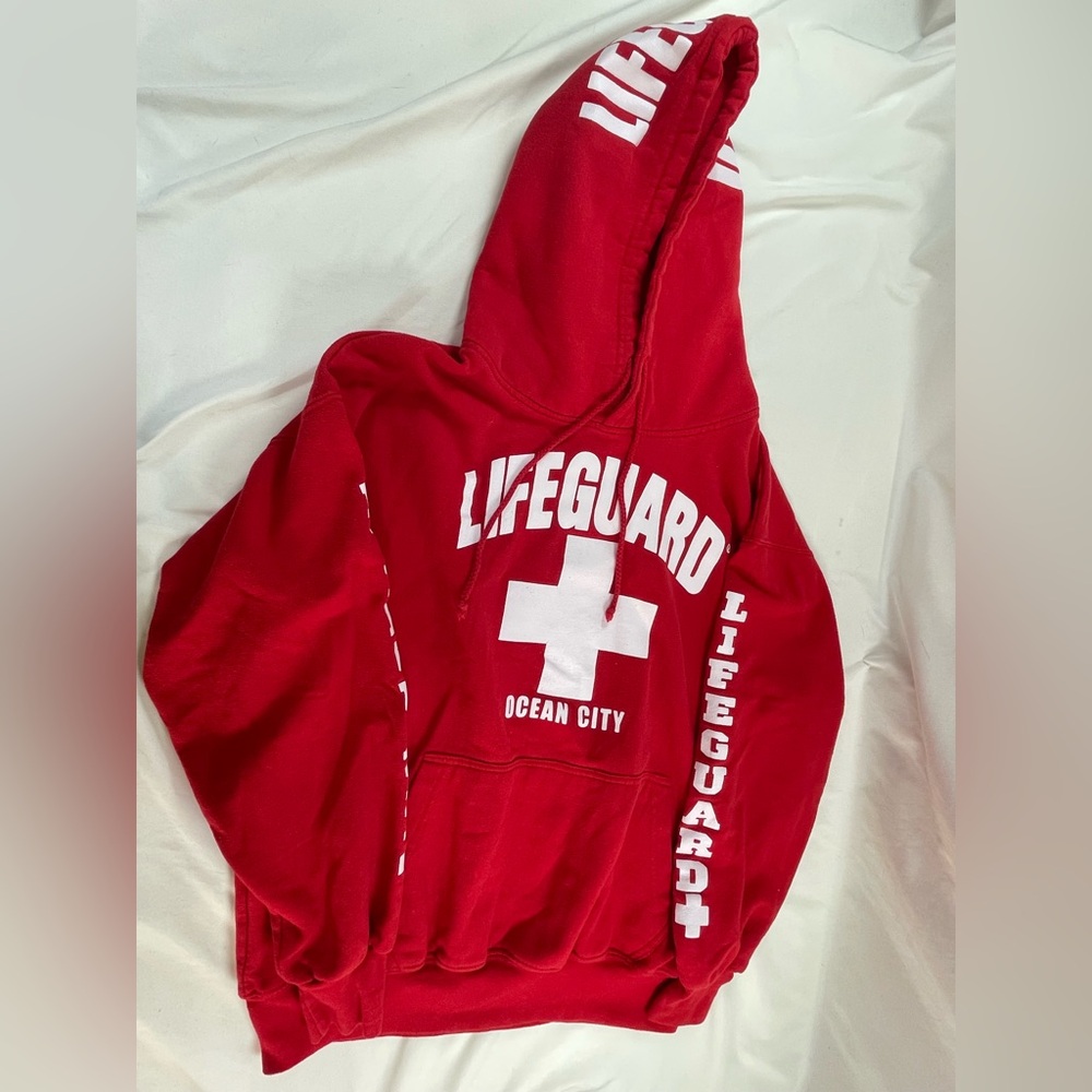 ⭐️Lifeguard Ocean City Red Hoodie